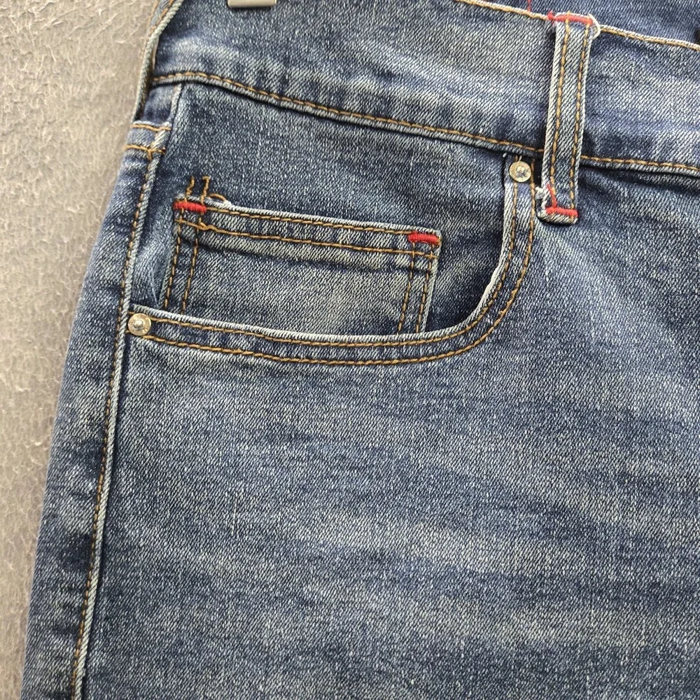True Religion Men Jeans 32‎ Blue Denim Embroidered RICKY Relaxed Straight